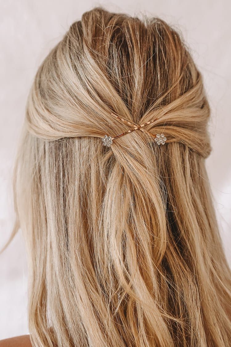 Feeling Daisy Gold Rhinestone Hair Pin Set | Lulus (US)
