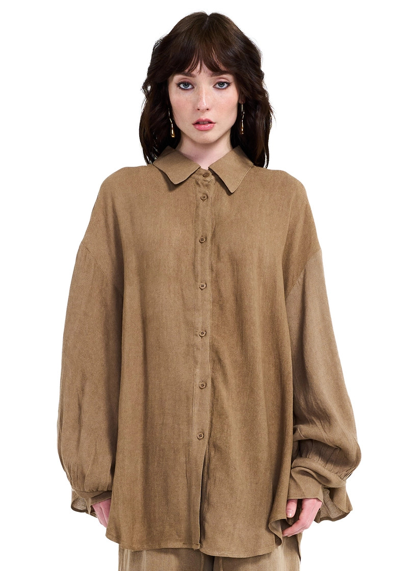 HAVANA OVERSIZED LINEN BUTTON DOWN | BNTO