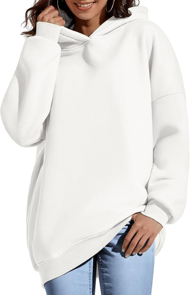 ATHMILE Hoodies for Women Oversized Sweatshirt Plus Size Sweaters Fall Clothes 2023 Outfits Fleec... | Amazon (US)