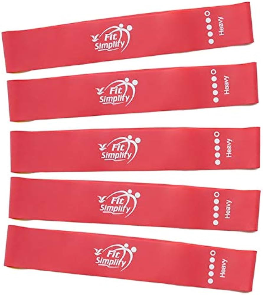 Fit Simplify Resistance Loop Exercise Fitness Bands with Instruction Guide and Carry Bag, Set of ... | Amazon (US)