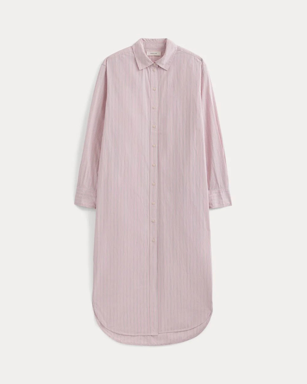 Midi Shirtdress in Ultrasoft Cotton | Burnished Lilac/Gardenia | Everlane