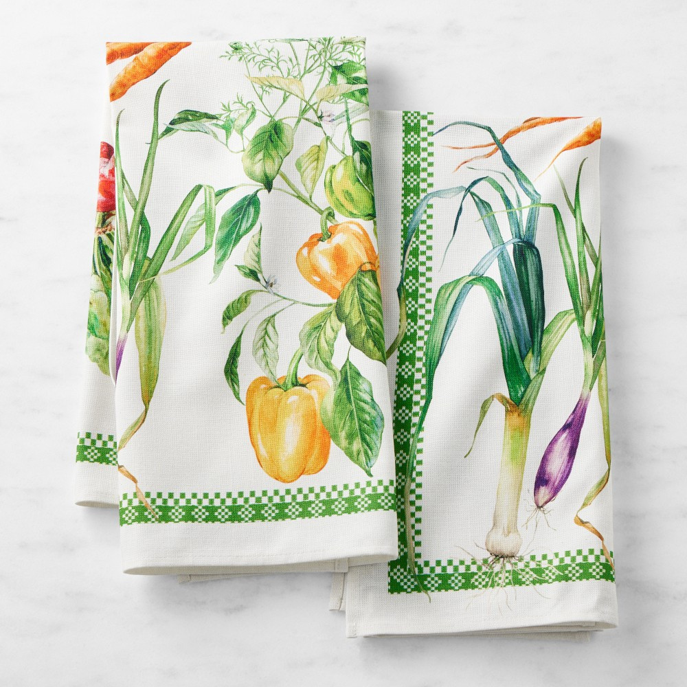 Garden Vegetable Towels, Set of 2 | Williams-Sonoma