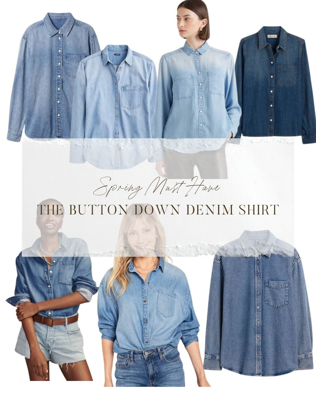 If there's one thing worth adding to your closet this spring, it's a denim button-down shirt. Wear it tucked into wide-leg trousers, knotted over a maxi skirt, or thrown open over a white tee and cutoffs. It's genuinely one of the most versatile pieces you can own, and there's a version of it at every price point.
I pulled seven options ranging from Gap Factory all the way up to Madewell so you can pick your perfect wash and fit.  

 #LTKmomlife #LTKSeasonal #LTKOver40
