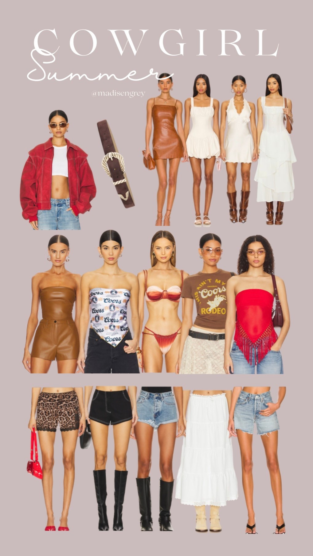 Lots of cute cowgirl style pieces at Revolve! These would be so cute for country concerts and festivals or destination trips like Nashville! 

#LTKSeasonal #LTKFindsUnder100 #LTKFestival