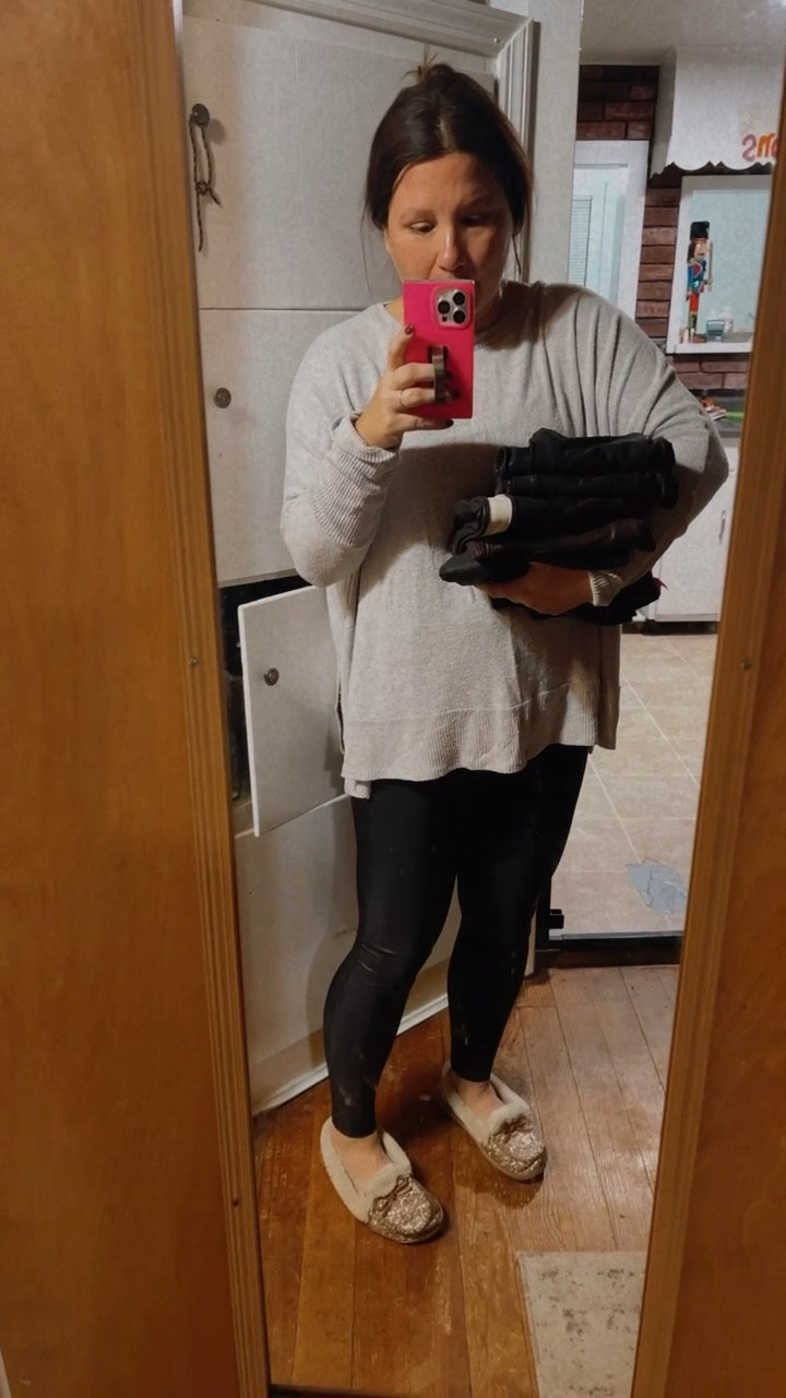 Spanx Leggings are my FAVORITE. Faux leather leggings are so cute and comfortable and dress up a graphic tee or slouchy sweater. I’m living in mine this fall. 10% off when you sign up for emails 
Fall fashion. Spanx faux leather leggings  

#LTKunder100 #LTKstyletip #LTKworkwear