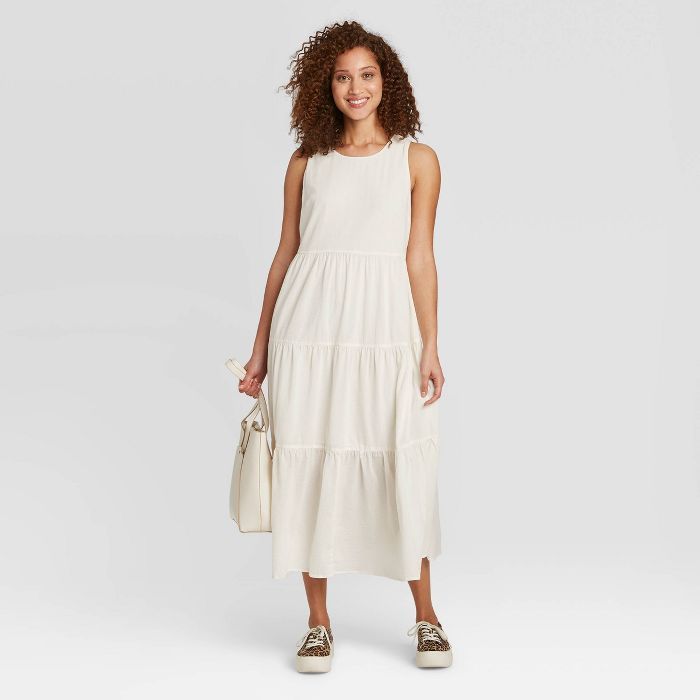 Women's Sleeveless Tiered Dress - A New Day™ | Target