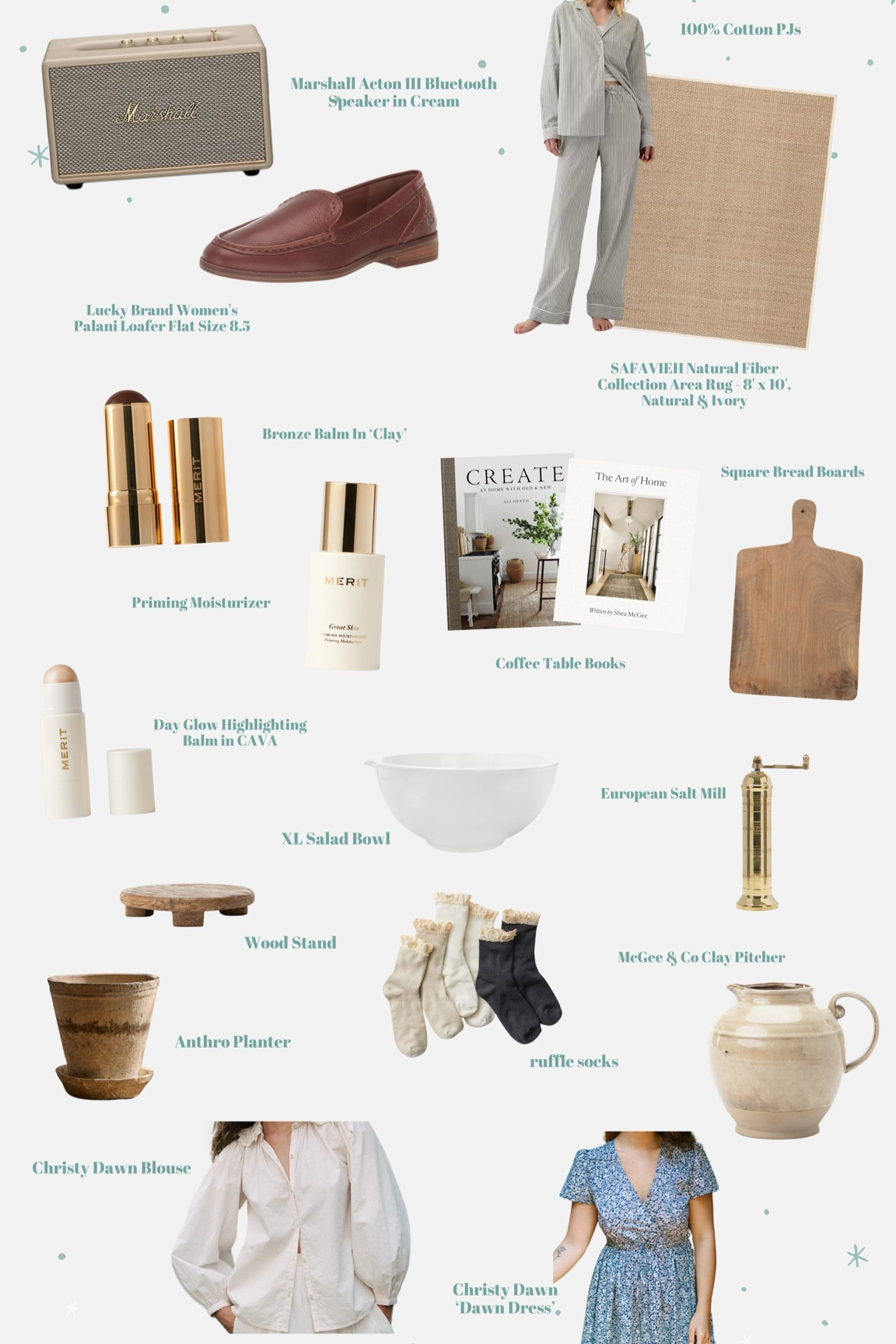 Christmas gifts for her! 

Christy Dawn code: EABARG439 for $50 off!

#forher #giftguide #christydawn #cottagecore #europeanstyle #cleangifts #cleanbeauty

#LTKHoliday #LTKCyberWeek #LTKGiftGuide