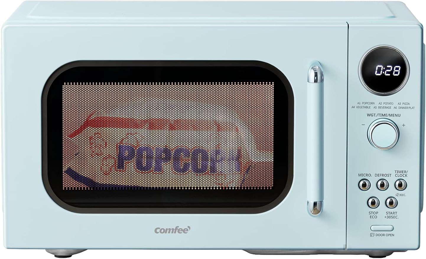 COMFEE' Retro Microwave Oven, 0.9 Cu.Ft 900W Countertop, Green | 6 Auto Menus, Multi-stage Cookin... | Amazon (US)
