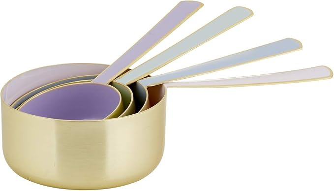 Creative Brands 47th & Main Measuring Cup Set, 4-Pieces, Pastel Multi & Gold | Amazon (US)
