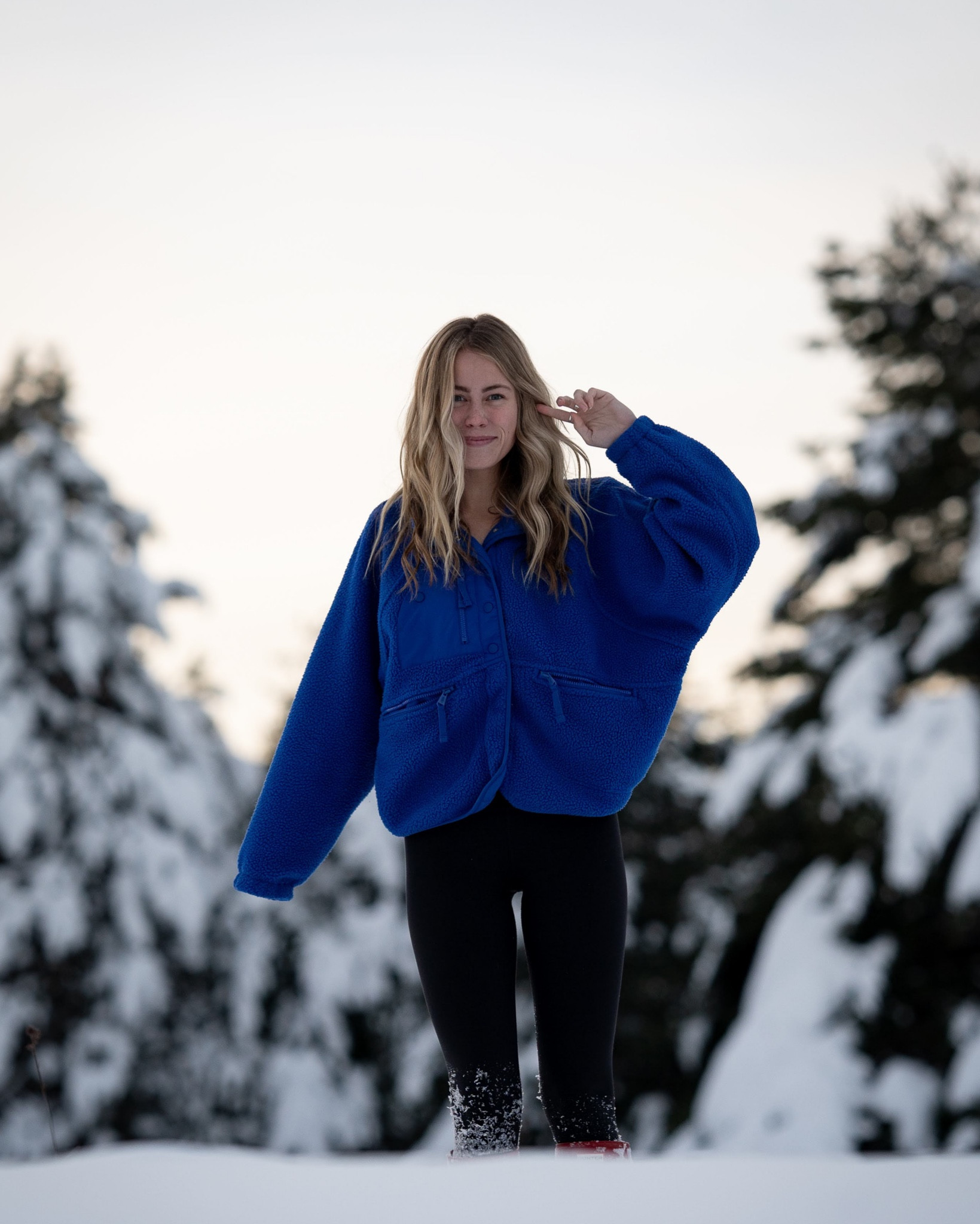 Free People Hit the Slopes Fleece - size up one for wear with a sweatshirt!! Size: S  Color: Sapphire 

#LTKCyberWeek #LTKSeasonal