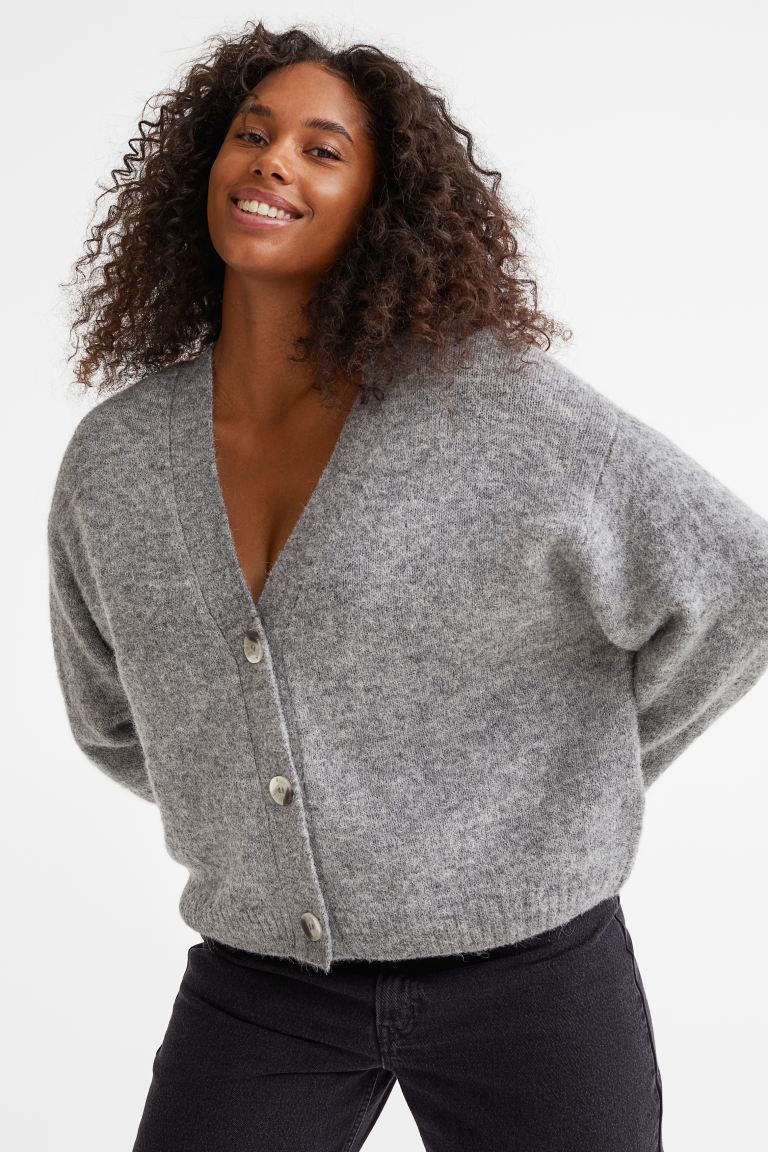 Wool-blend fine-knit cardigan | H&M (UK, MY, IN, SG, PH, TW, HK)