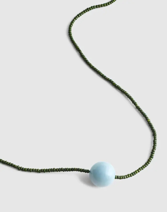 Semiprecious Beaded Ball Chain Necklace | Madewell