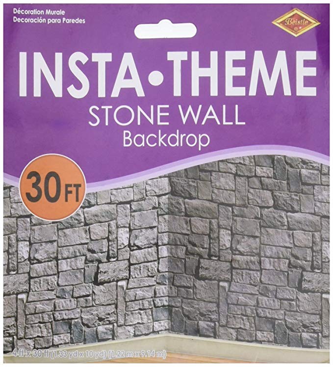 Beistle Stone Wall Scene Setter | Amazon (US)