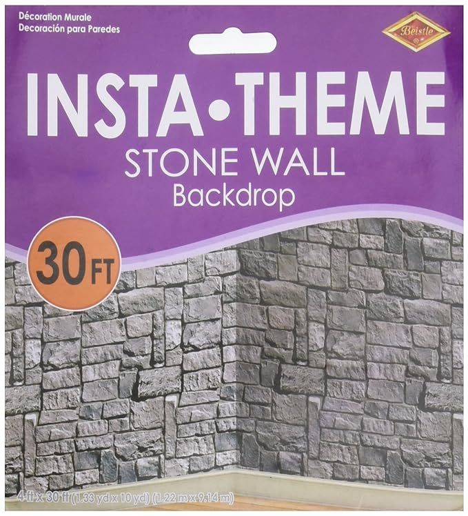 Beistle Stone Wall Scene Setter | Amazon (US)