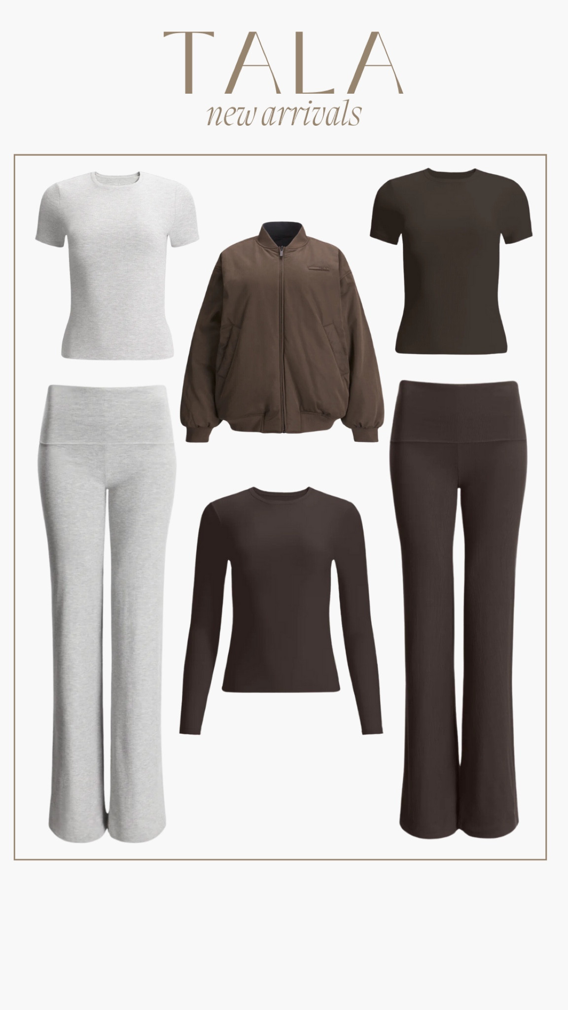 New arrivals from Tala.
Sizes I took:
Tops - Medium
Pants - Large
Bomber - XS
(Sized up in everything for pregnancy)

#LTKFindsUnder100 #LTKActive #LTKFindsUnder50