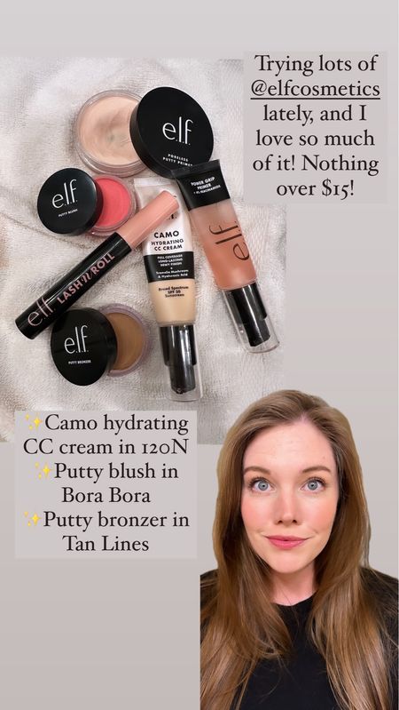 Some drugstore makeup favorites from elf cosmetics! The camo hydrating cc cream is a great dupe for it cosmetics cc cream and has SPF in it. Perfect summer makeup!
...............
Fair skin foundation cream bronzer cream blush putty bronzer elf makeup elf cosmetics best drugstore makeup drugstore makeup faves best foundation under $20 best makeup under $10 best primer best blush dibs dupe best spf makeup swim essentials 

#LTKswim #LTKbeauty #LTKActive