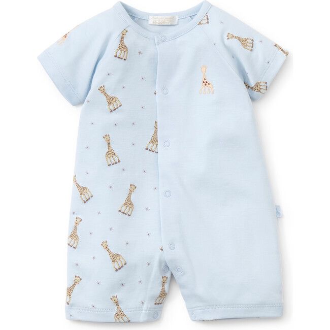 Sophie La Girafe Short Playsuit, Blue | Maisonette