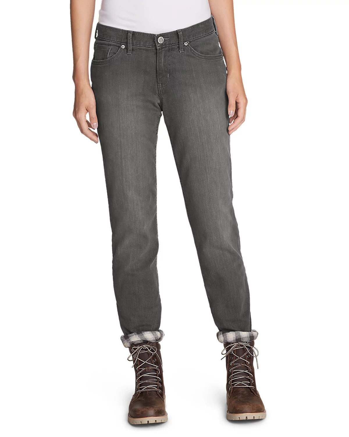 Women's Boyfriend Flannel-Lined Jeans | Eddie Bauer, LLC