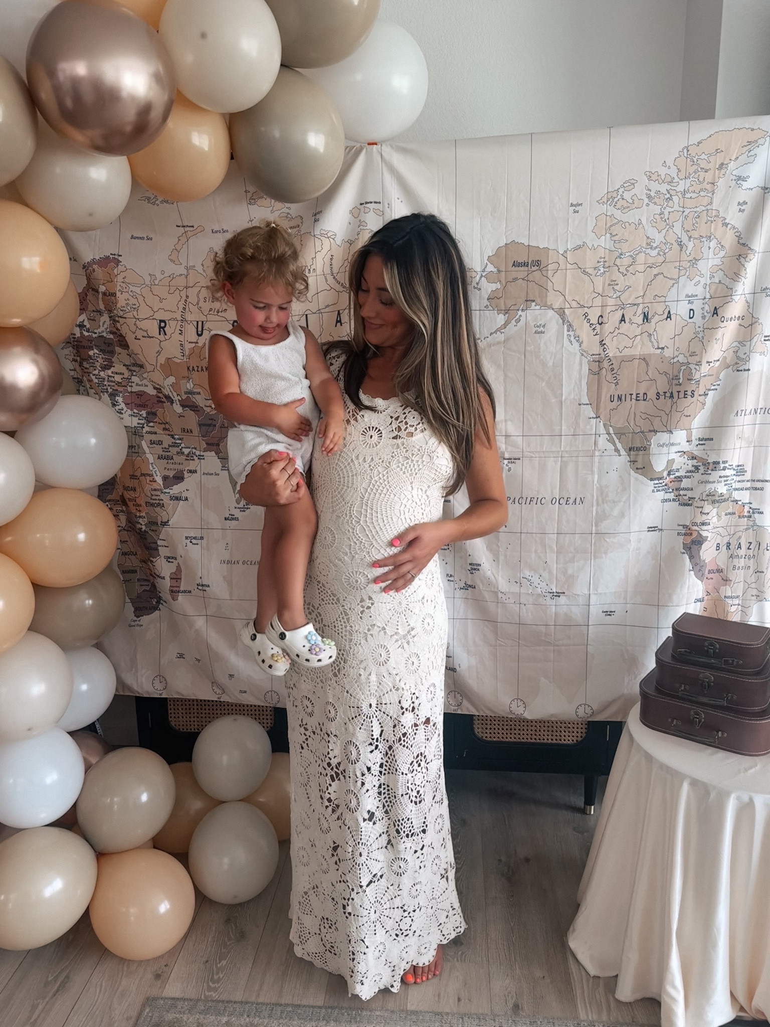 Adventure awaits baby sprinkle ✨ #babysprinkle #babyshower #babyshoweroutfit #33weeks 