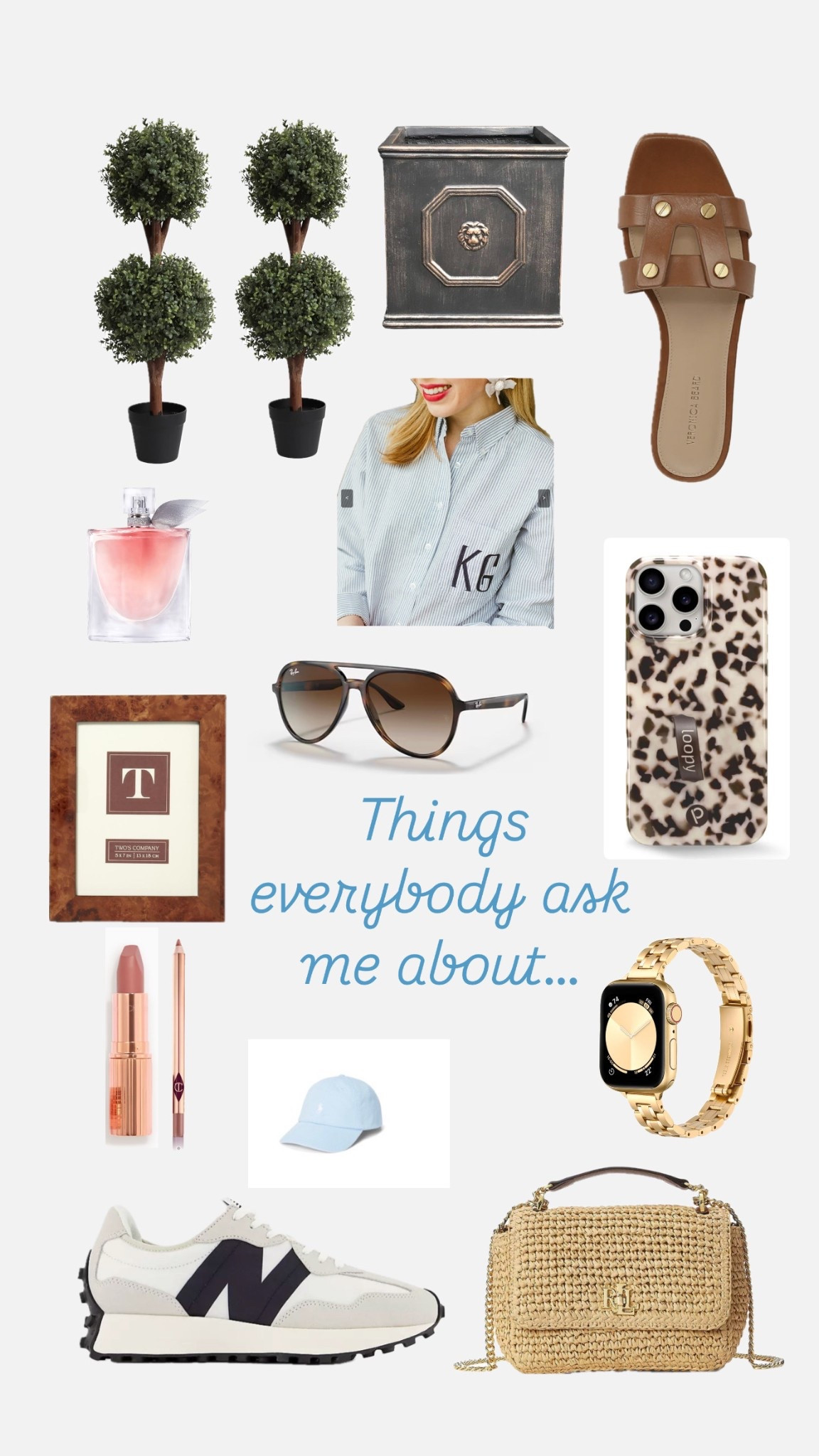 These are a few things I get ask about all the time! And they just happen to be my favorites too! 

#LTKStyleTip #LTKGiftGuide #LTKOver40
