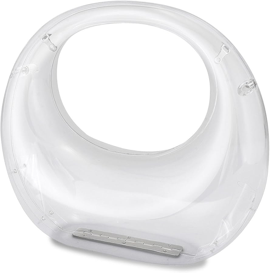 YYW Acrylic Evening Clutch Purse Moon Shape Unique Transparent Evening Handbag | Amazon (US)