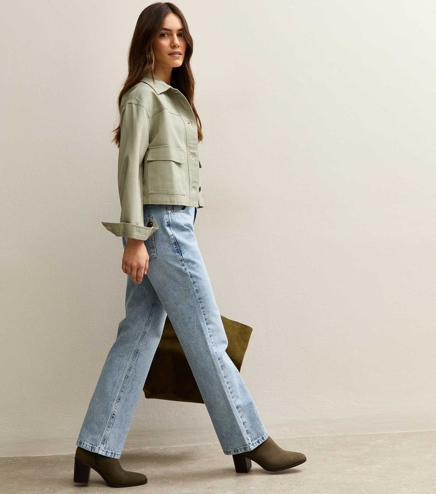 Petite Light Blue Anica Straight Leg Jeans | New Look | New Look (UK)