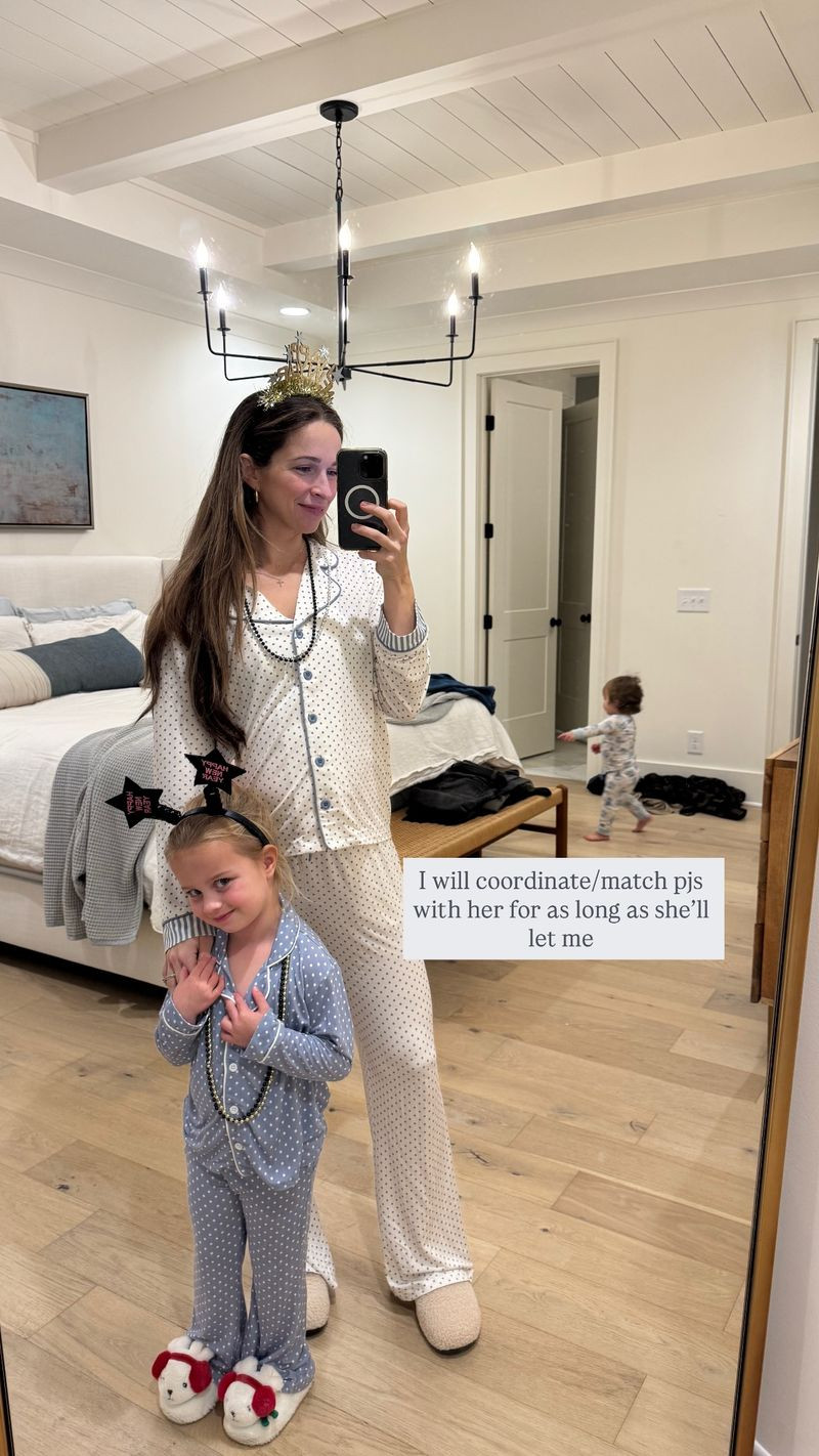 Matching pjs with my girly pop 🪩 

 

#LTKSeasonal #LTKBump #LTKKids