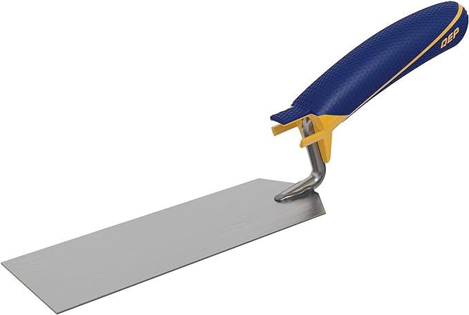 QEP 6 in. x 2 in. Comfort Grip Flat Margin Flooring Trowel with Bucket Hook, Silver (42112) | Amazon (US)