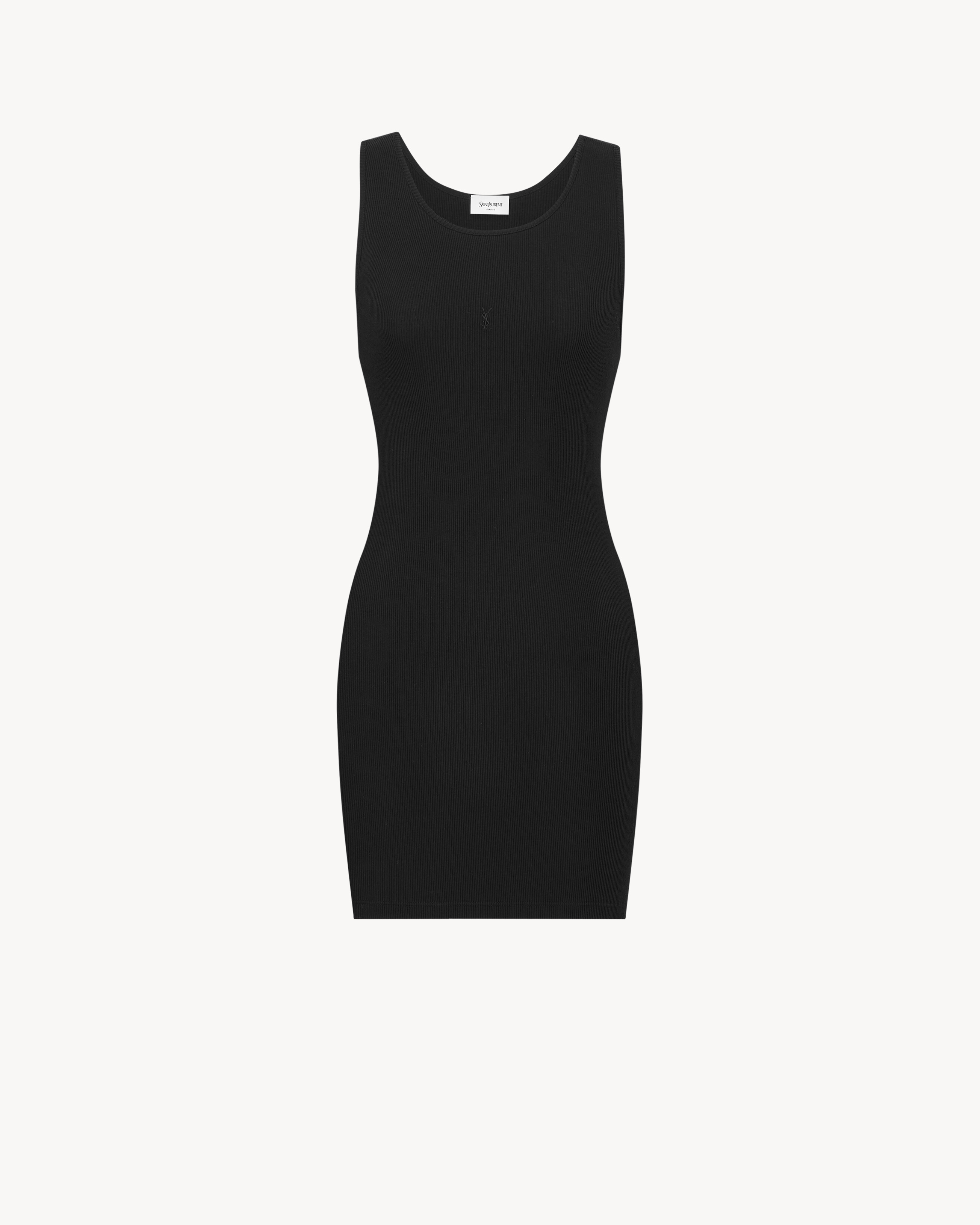 CASSANDRE tank dress in ribbed cotton jersey | Saint Laurent Inc. (Global)