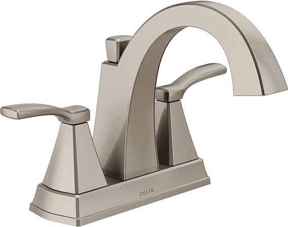 Delta Faucet 25768LF-SS Flynn Two-Handle Center set Bathroom Faucet, Brushed Nickel | Amazon (US)
