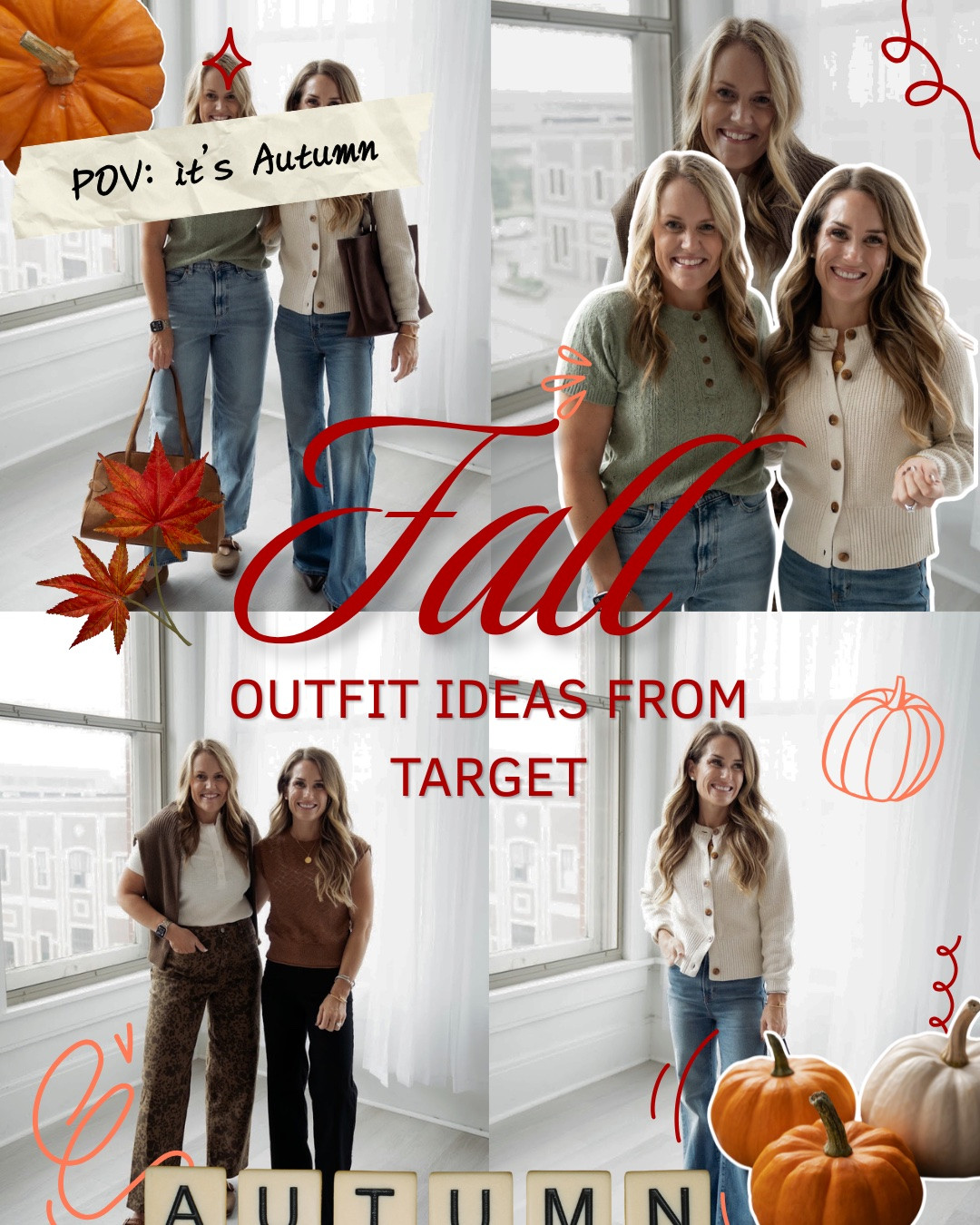 fall outfits we’re loving from Target 🍂🤎 which look is your favorite?

#targetstyle #falloutfits #outfitinspo #momstyle #fallfashion

#LTKootd #LTKmomlife #LTKgrwm