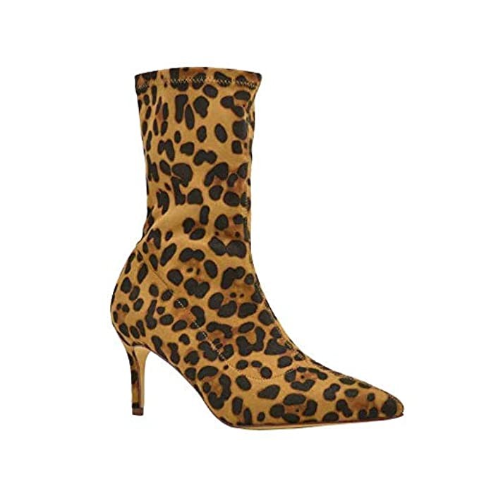 leopard print ankle boots amazon