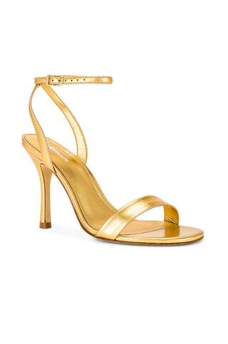 Larroude The Nyx Heel in Gold Metallic from Revolve.com | Revolve Clothing (Global)