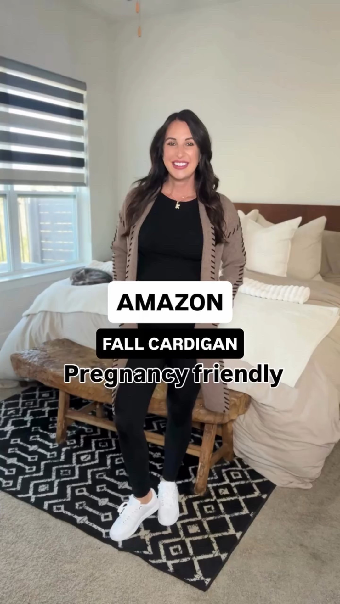 Soft, plush, and warm cardigan for the fall! What’s not to love?! 
Comment for the outfit details. 🩷
#amazonfashion #amazonfinds #affordablefashion #womensfashion #fashionfinds #amazonstyle #maternitystyle #maternityfashion #dressthebump #pregnancystyle @amazonfashion