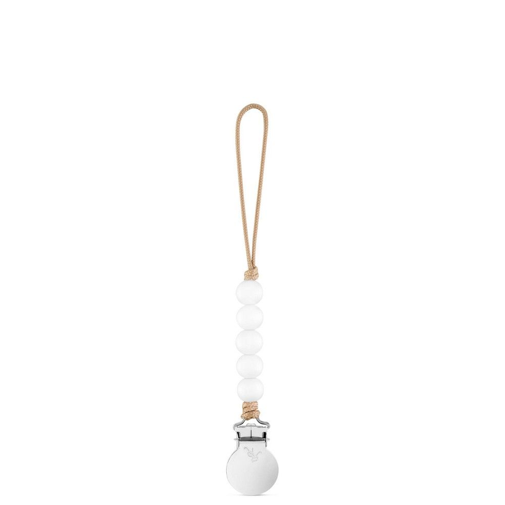 Ryan & Rose Quinn Cutie Clip Pacifier Clip - White | Target