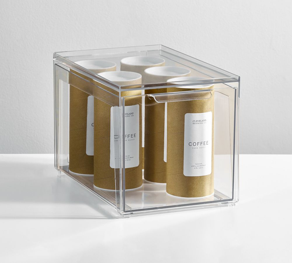 Clear Plastic Storage Drawer Bin Sets | Pottery Barn (US)