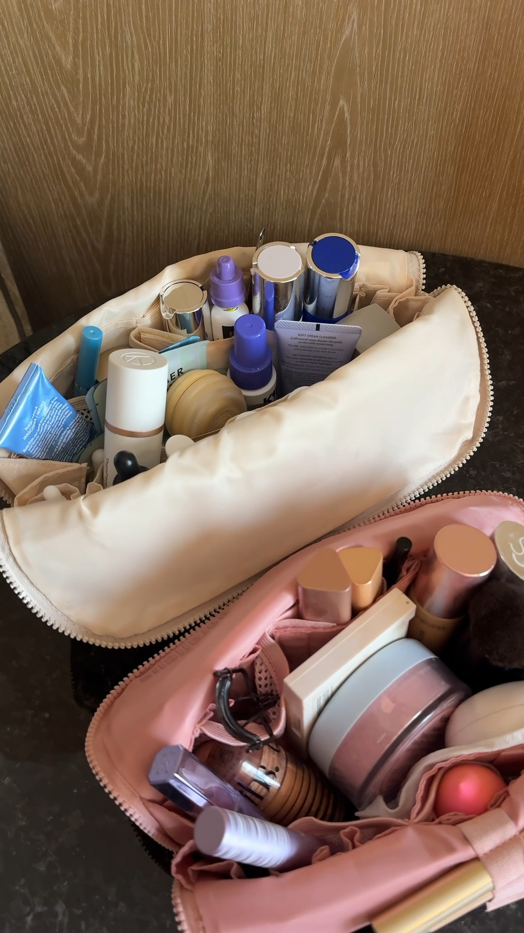 Everything has a spot!! My travel must haves! My travel essentials. I love these vertical toiletry bags. I have the medium for makeup and large for skincare! Parallel toiletry bags. 

#LTKBeauty #LTKTravel #LTKselfcare