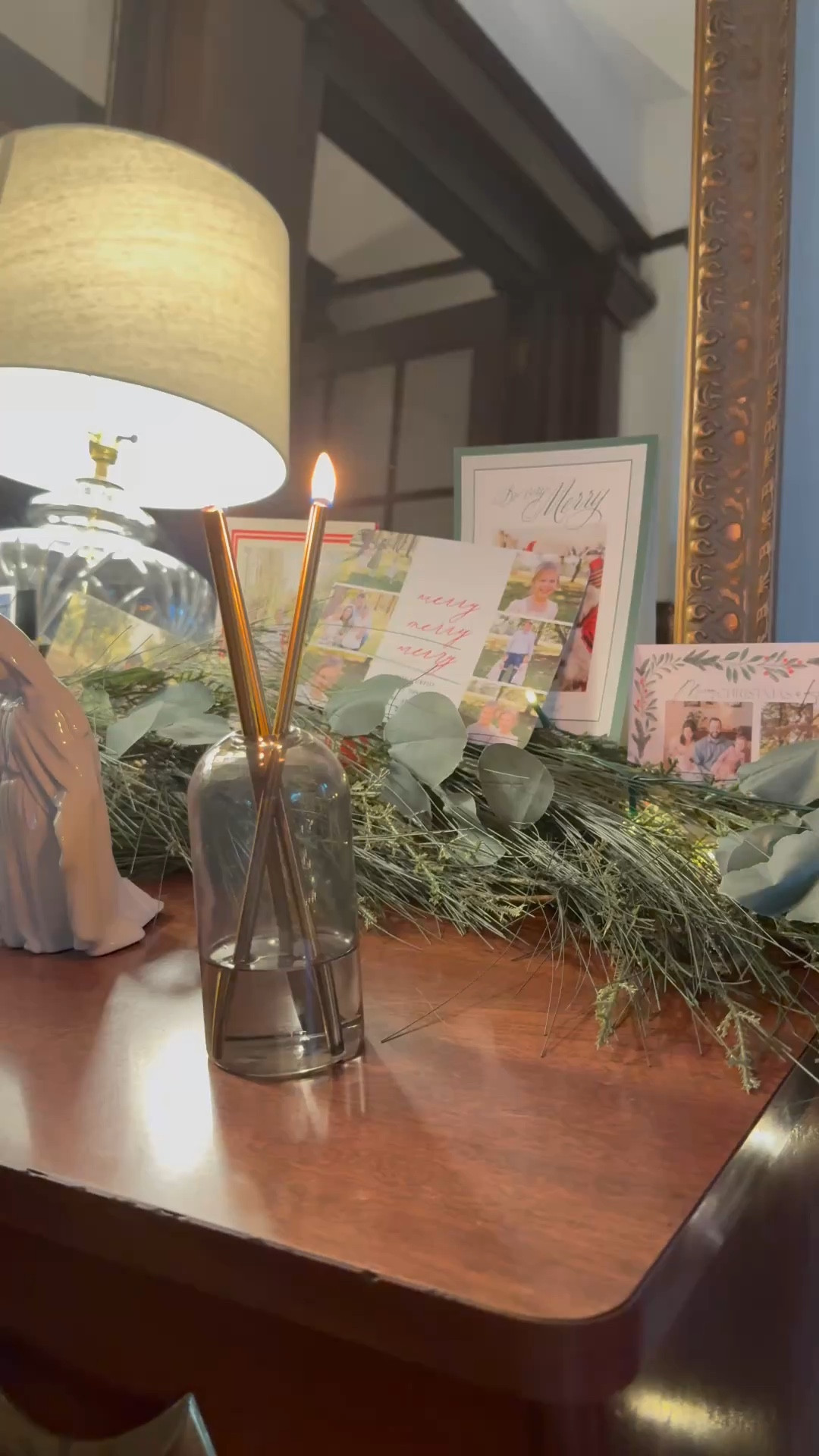 Officially ready for Christmas thanks to @everlastingcandle ✨🎄 The perfect luxurious touch to my home that burns clean and endlessly! Such a fun gift for anyone on your list! #ad #everlastingcandle #giftsforher #hostessgift 

#LTKWatchNow #LTKGiftGuide #LTKHoliday