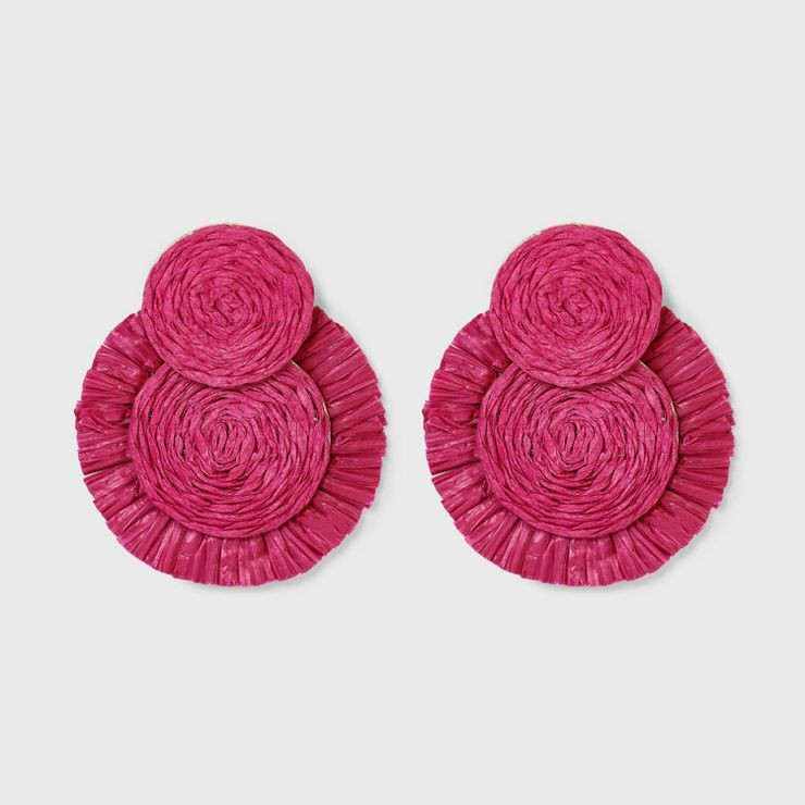 SUGARFIX by BaubleBar Raffia Statement Earrings | Target