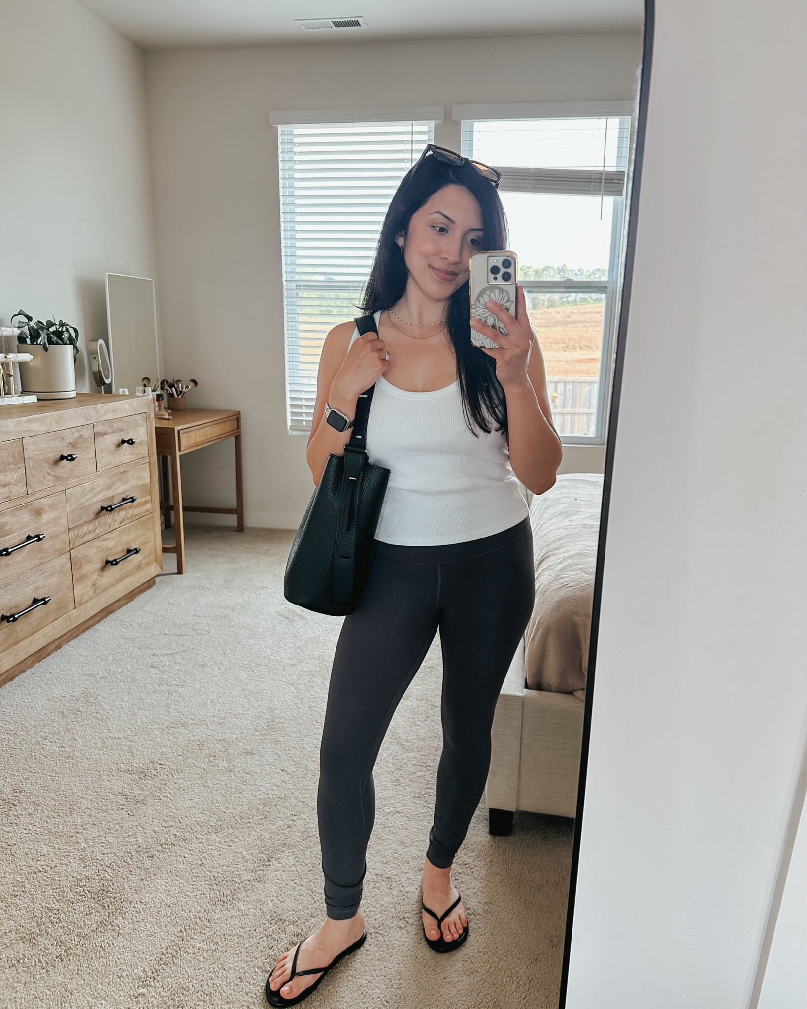 6 looks with 2 basics
Leggings and a tee
Both fit TTS.

#LTKgrwm #LTKootd #LTKPetite