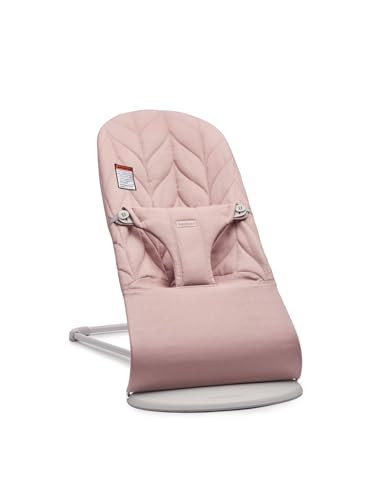 BabyBj\u00f6rn Bouncer Bliss, Dusty Pink, Woven, Petal Quilt | 2-in-1 Adjustable Baby Bouncer Sea... | Amazon (US)
