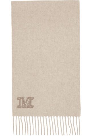 Beige Cashmere Wsdalia Scarf | SSENSE