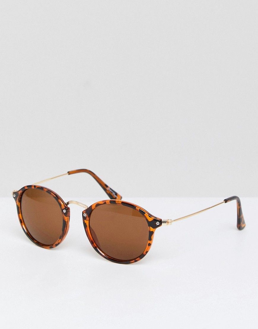 Jeepers Peepers Round Sunglasses In Tort - Brown | ASOS US