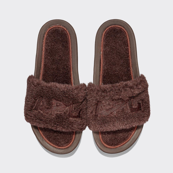 Women's Shearling Slide Chocolate | APL