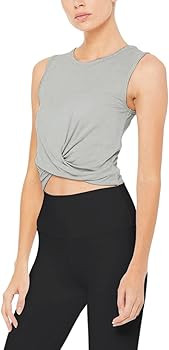 Bestisun Womens Cropped Workout Tops Flowy Gym Athleric Clothes Slim Fit Yoga Exercise Shirts | Amazon (US)