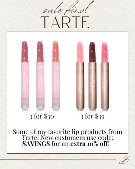 Tarte juicy lip sale! 

#LTKunder50 #LTKsalealert #LTKbeauty