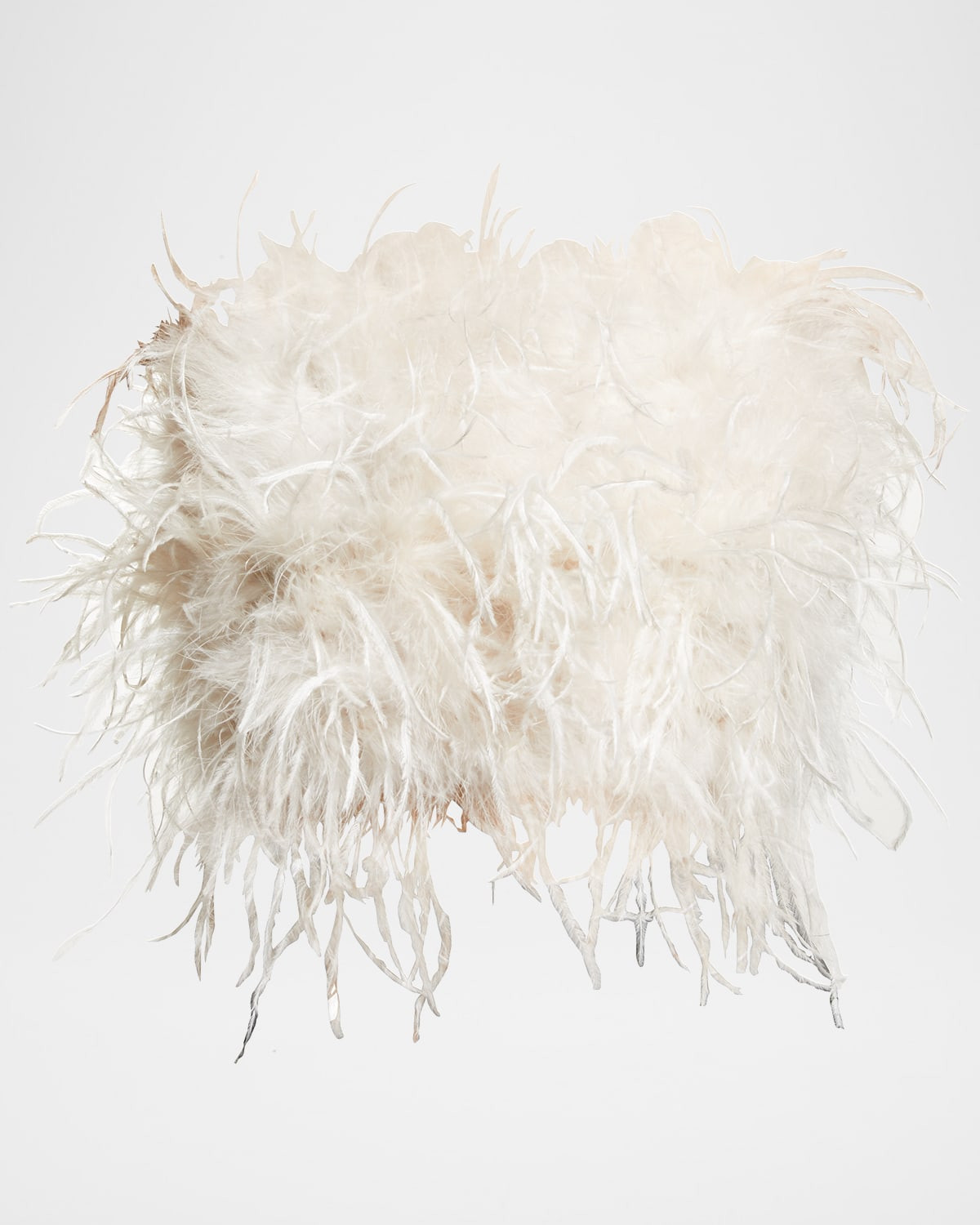 Zaina Ostrich Feather Bustier Top | Neiman Marcus