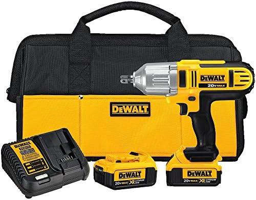 DEWALT 20V MAX Impact Wrench Kit, High Torque, Detent Pin Anvil, 1/2-Inch (DCF889M2) | Amazon (US)
