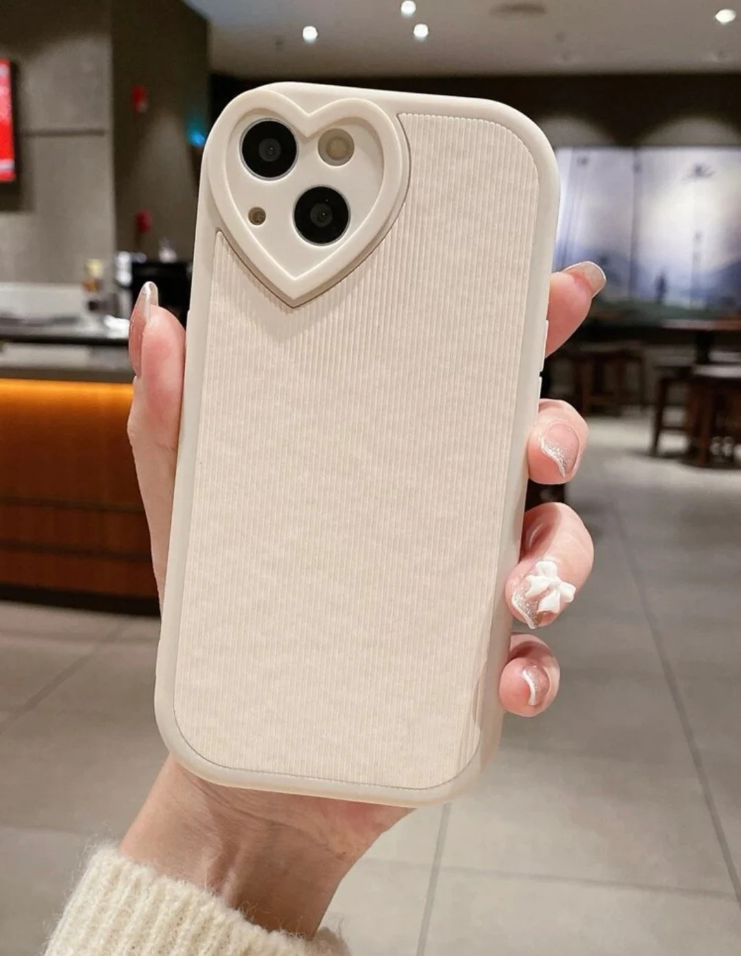 Beige Heart iPhone 14 13 12 11 Pro Max Pro and Standard Case - Etsy | Etsy (US)