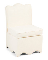 Scalloped Bottom Skirted Dining Chair | Marshalls